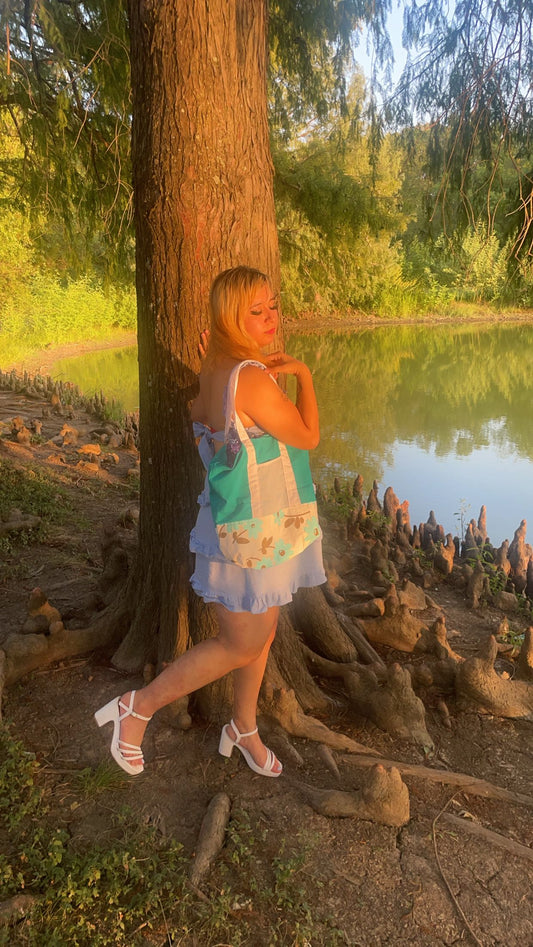 Blue Flower Tote Bag