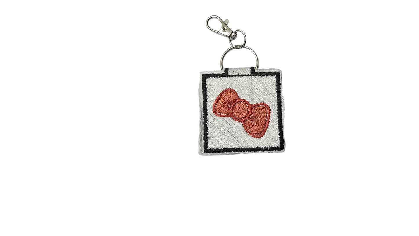 Hello Kitty Embroidered Keychain