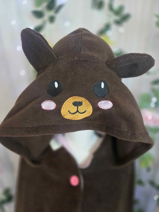 Brown Bear Fleece Cloak