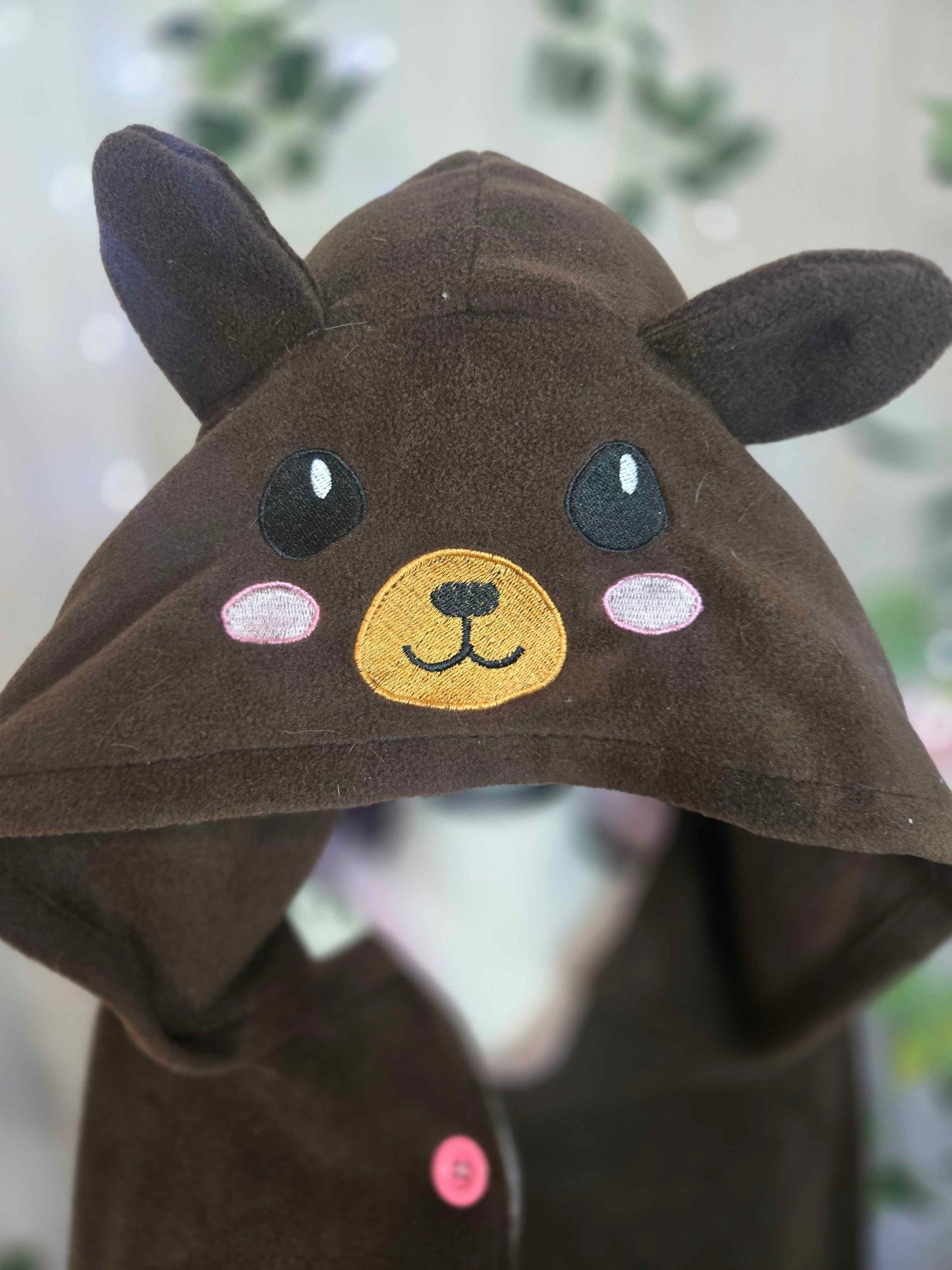 Brown Bear Fleece Cloak