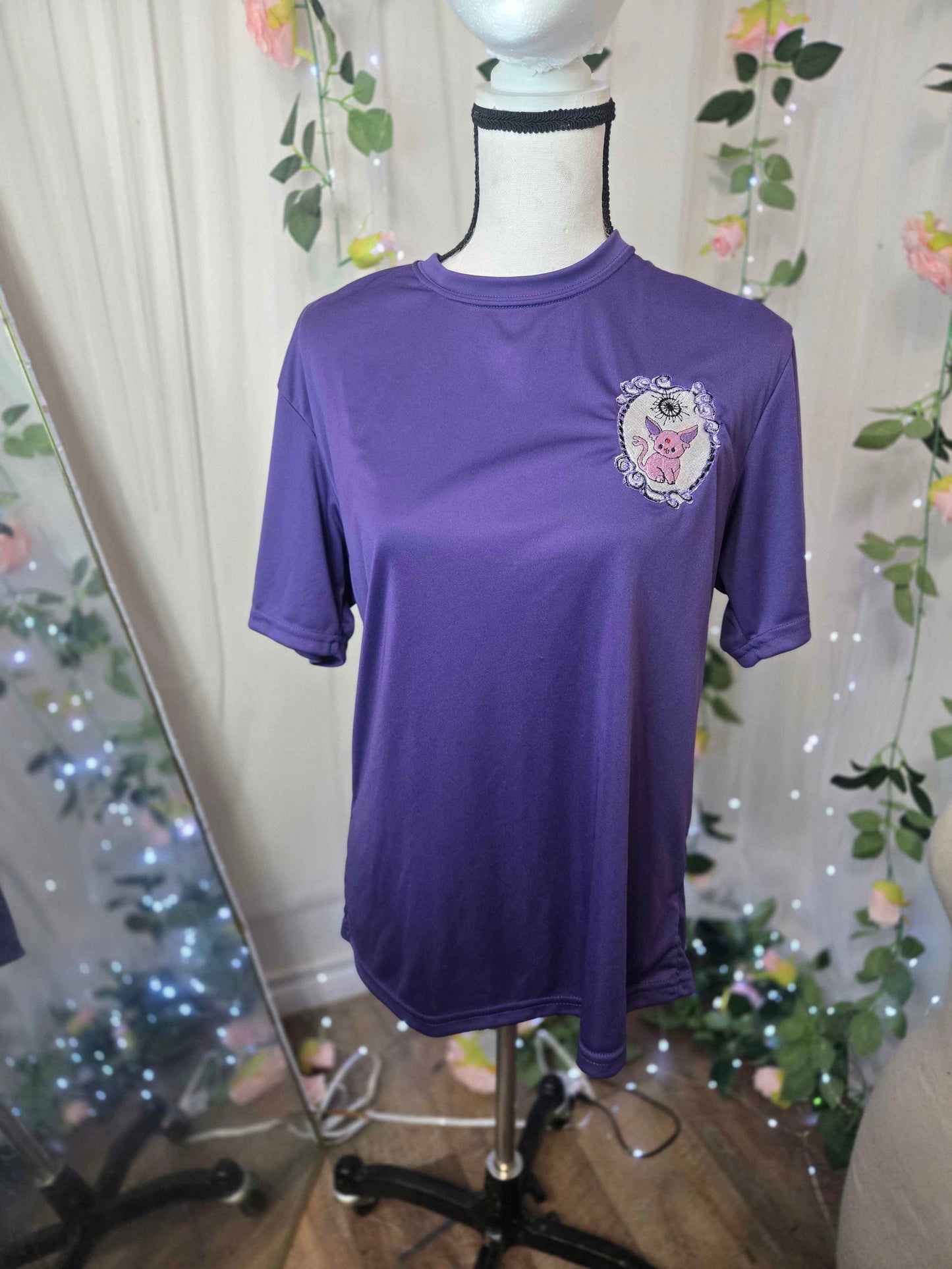 Purple Fox Embroidered Shirt