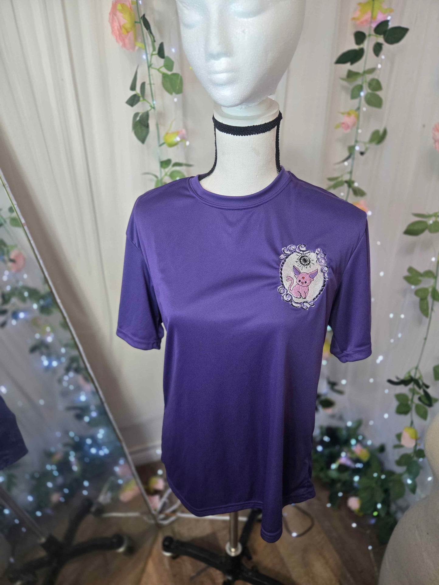 Purple Fox Embroidered Shirt