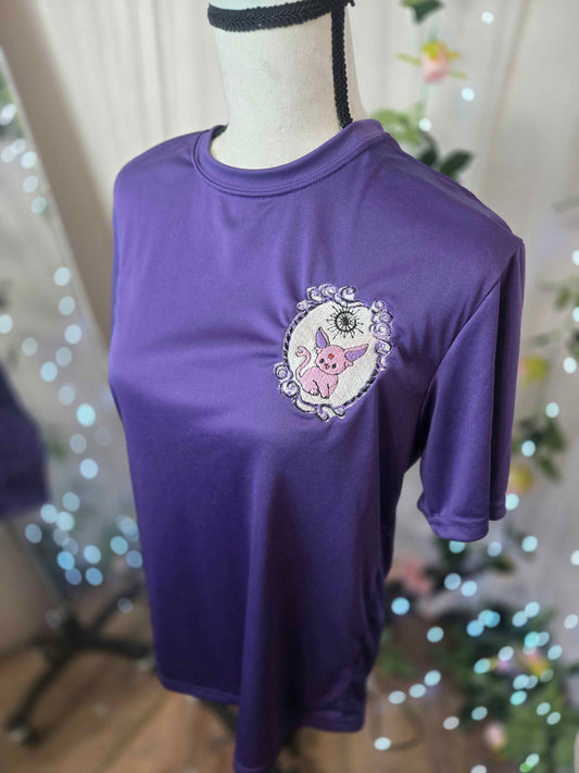 Purple Fox Embroidered Shirt