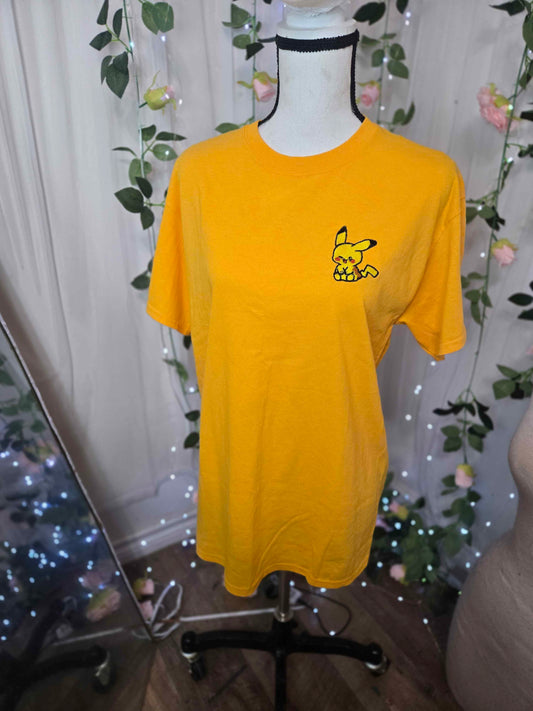 Yellow Mouse Embroidered T-Shirt