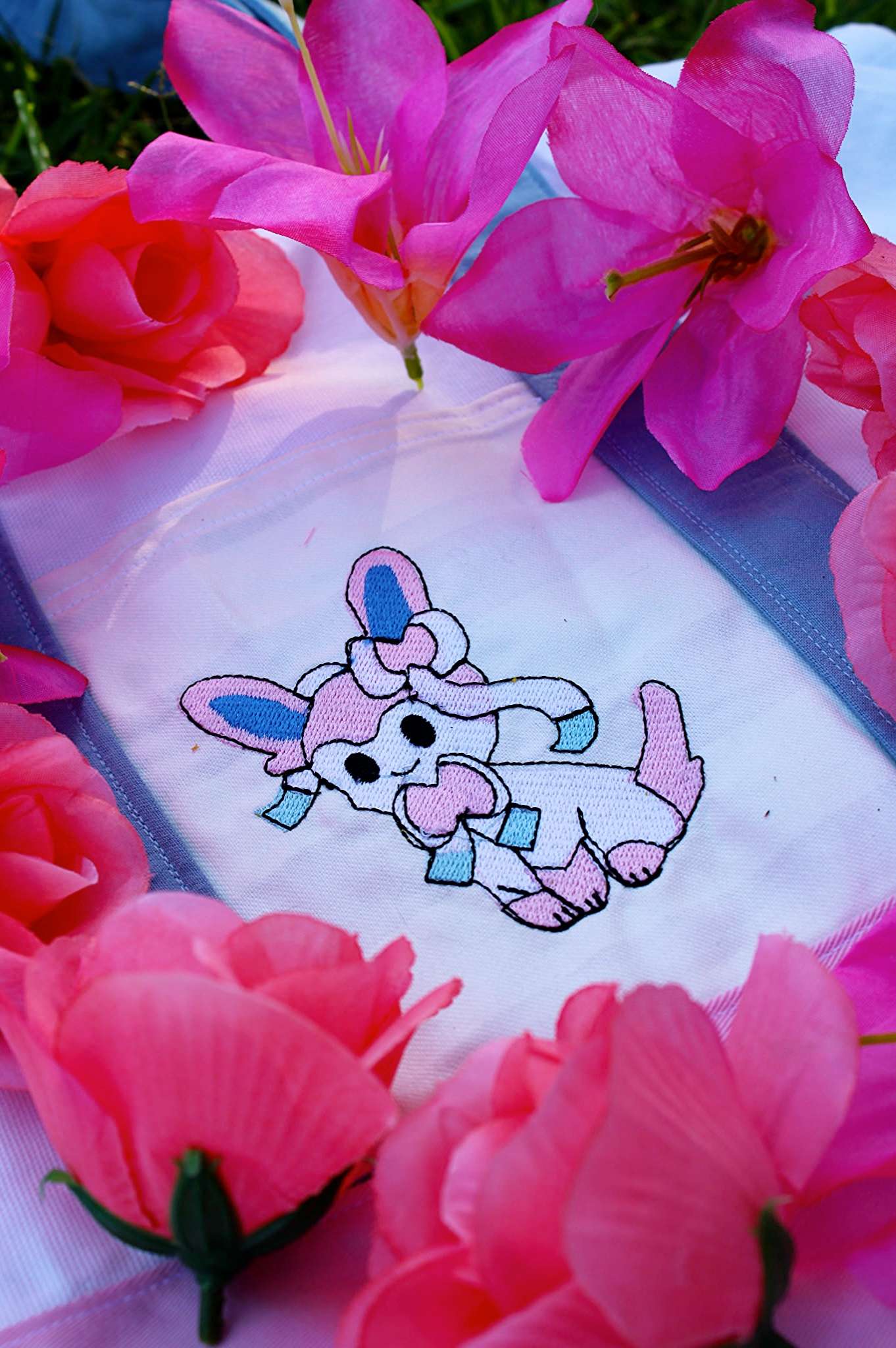 Sylveon Embroidered Tote Bag