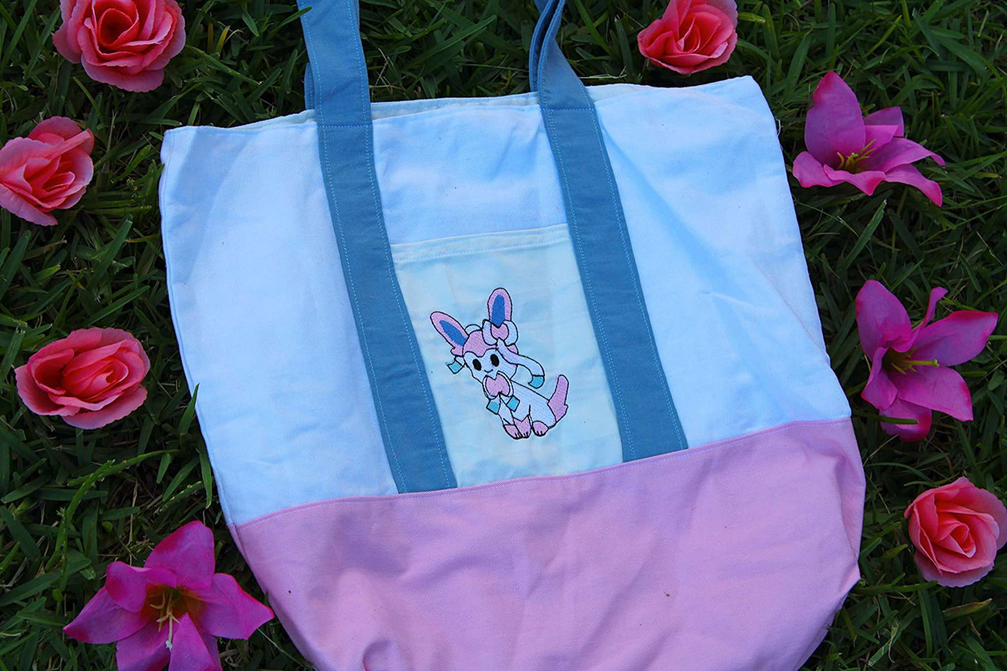 Sylveon Embroidered Tote Bag