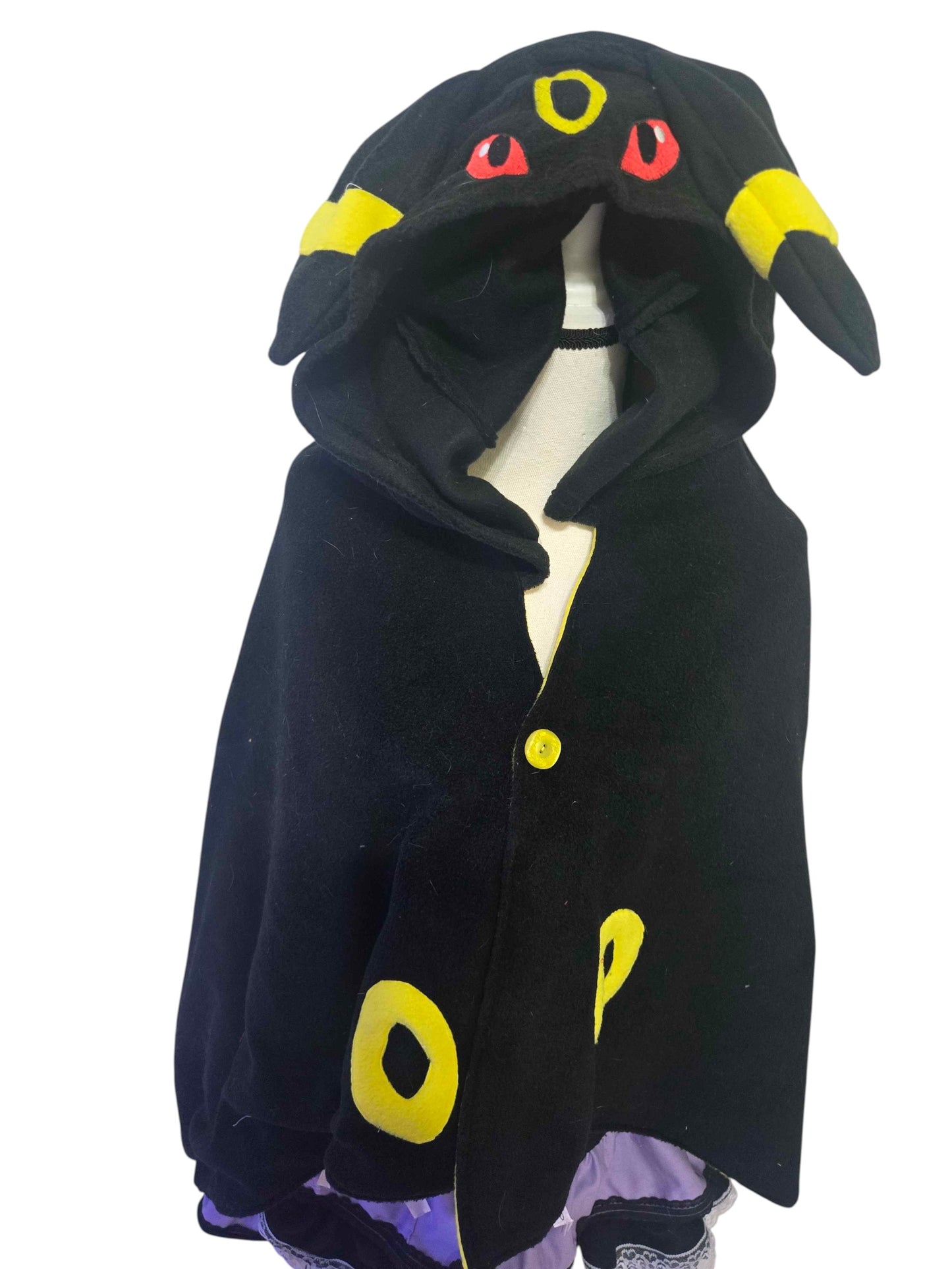 Yellow Ring Fox Fleece Cloak